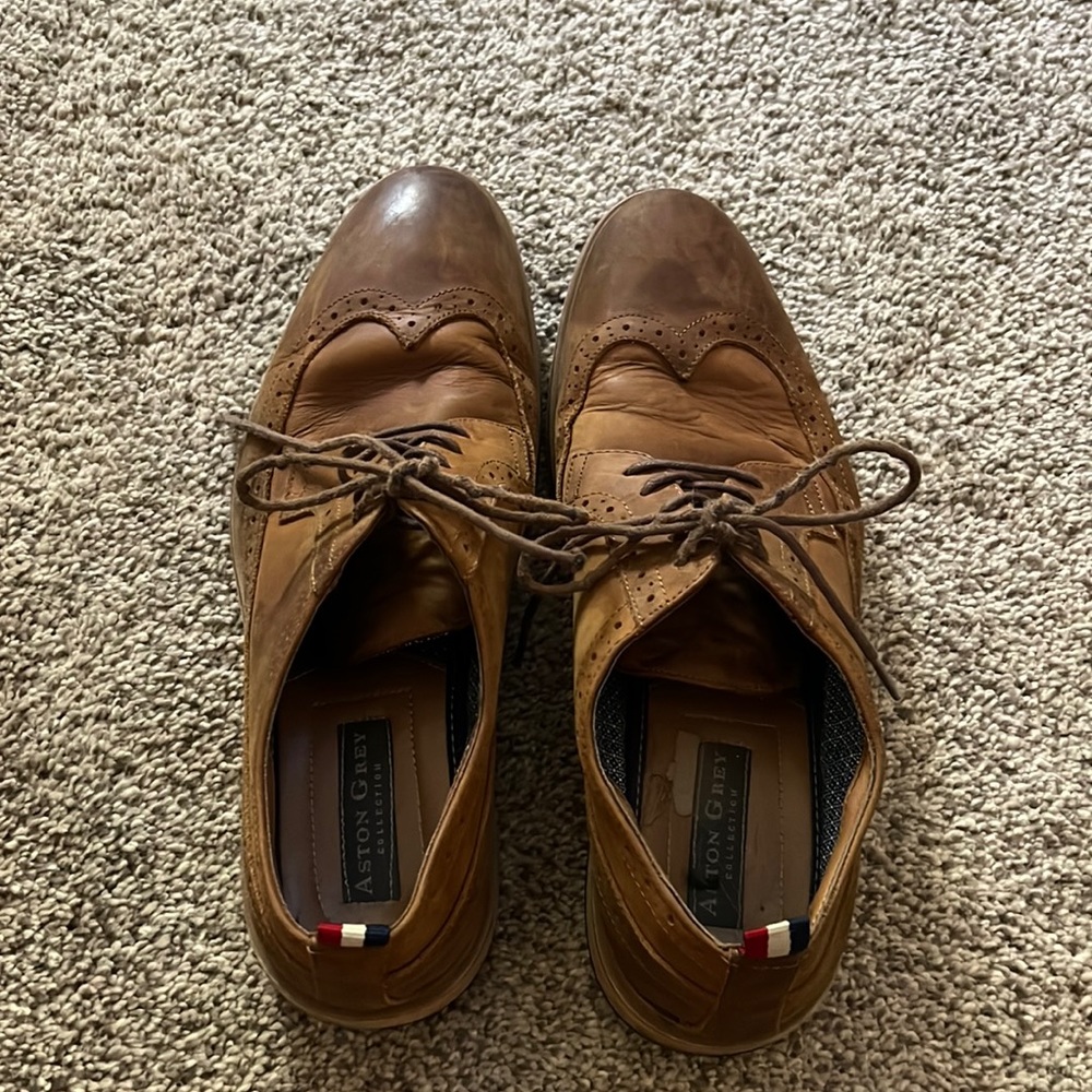 Brown Aston Grey men’s dress shoes